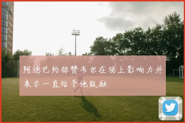 阿德巴约称赞韦尔在场上影响力并表示一直给予他鼓励